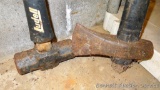Ludell sledge hammer with handle guard, plus a Black Knite splitting maul.