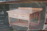 Deluxe hobby and craft bench is still in original box. Solid wood construction, 2