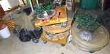 Yard and garden cart with collapsible handle; potted plant dollies, more.