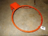 Sturdy all steel basket ball hoop is 24