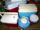 Rubbermaid, Thermos, and Coleman coolers up to 22