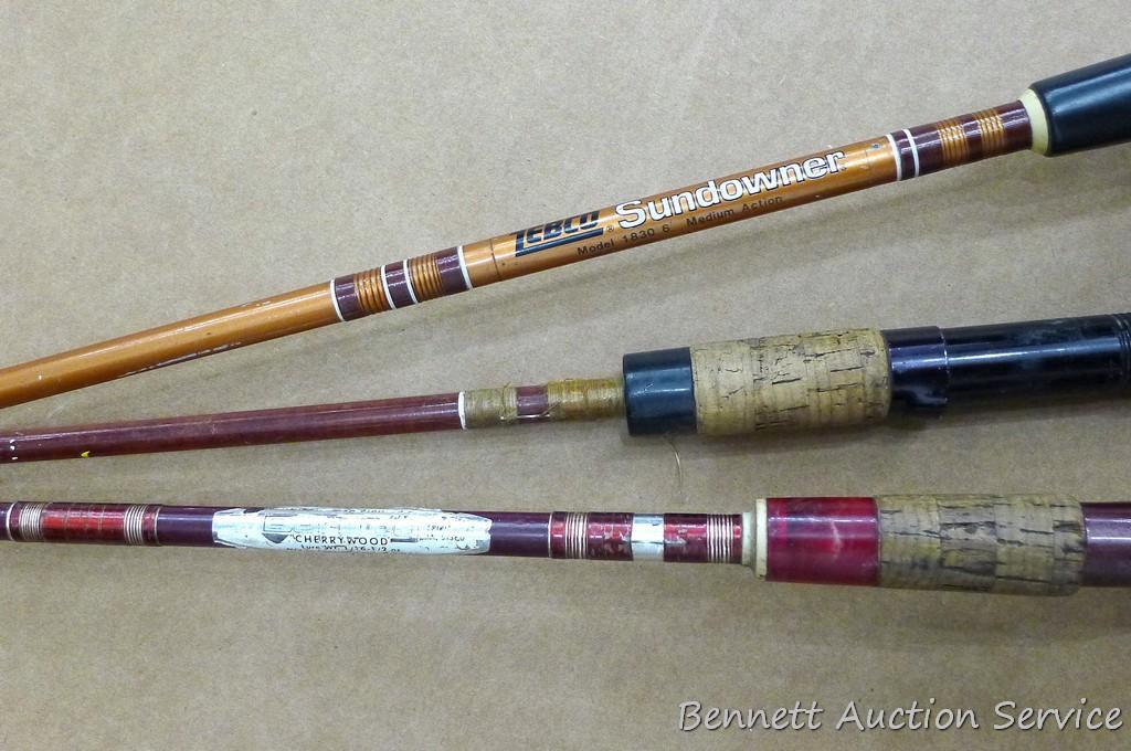 Zebco Sundowner 2 piece fishing rod; Berkley rod;