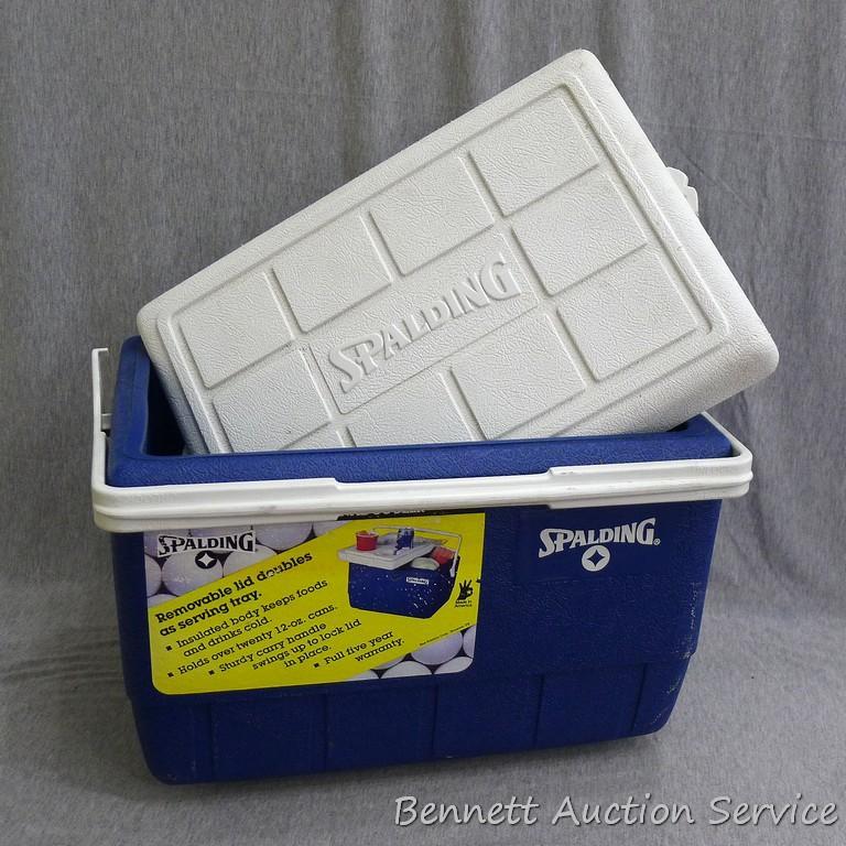 Spalding, Coleman, Igloo, and Aladdin coolers and Proxibid