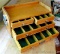Nice little four drawer oak cabinet by Grizzly would be great to hold any collection - maybe knives?