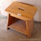 Sturdy wooden step stool is 19
