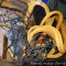 Tow rope, bungee cords, and several stretchy cargo nets for vehicles. Tow rope is around 170