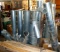 Locking pipe sections for a dust collector system or use in a sugarhouse. Eight lengths are about 5'