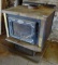 Heavy steel wood stove with electric blower is 26