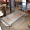 Really nice platform cart, just needs a cleaning. Metal bed is 30