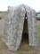 Realtree pattern folding hunting blind. Worn spots and a couple of small tears noted, in otherwise