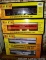 Four Rail King model trains with original boxes. All trains look to be in good condition, boxes are