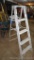 5' aluminum step ladder with shelf.