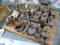 Assorted hold down clamps, T-bolts, nuts and washers for machinist or jig work. Clamp bars up to 6