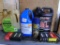 No shipping. Stihl, Essence, and Service Pro winter and summer grade bar and chain oil. Two boxes of