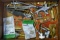 Pneumatic tools and parts, some NIP. Includes NIP Milton coupler bodies, hex coupling, coupler plug,
