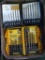 Dewalt and Montana brand drill bits with carry cases. Dewalt is missing only two bits.