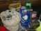 Large assortment of nails, finishing nails, screws, roofing nails, 2 cloth carrying pouches and