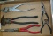 Needle nose pliers, curved needle nose pliers measures 11