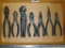 Pliers including side cutters, needle nose, adjustable and regular pliers.