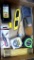 Stanley 16' tape; Komelon 16' tape; canvas tool holder is 9