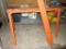Pair of folding metal sawhorses have 38