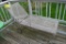 Rolling lounge chair is in pretty good condition. Measures about 62