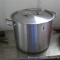 Heavy duty stainless steel stock pot; measures 15
