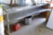 Stainless steel 2 shelf bench; measures 86