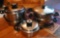 Heavy clad skillet and sauce pan set by Cordon Bleu, skillet is 10-1/2