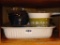 Three quart stoneware baking dish is approx. 9x13