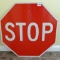 One-sided stop sign is 30