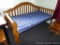 Bed is upstairs, please bring help to remove. Wood framed day bed comes with twin mattress. Looks to
