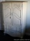 This is upstairs, please bring help to remove. Vintage wardrobe has dovetailed drawers. Doors open