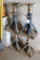 Four heavy duty adjustable jacks, each with a 10-1/2