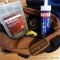 Door lock closers; tape measure; Loctite tube; Work Gear canvas bag; pair of Chilly Grip gloves and