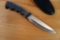 Remington stainless steel sheath knife with rubber handle is 9-1/2