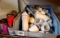 No shipping. Plumbing supplies including partial cans of PVC cement and cleaner; PVC fittings and
