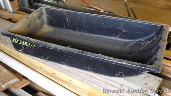 Jet Sled Jr. is 20" x 42" x 8" deep.
