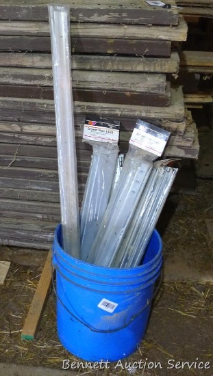 Pkgs. of 22" drawer slides, Model 1429; 36" seal for door jamb.