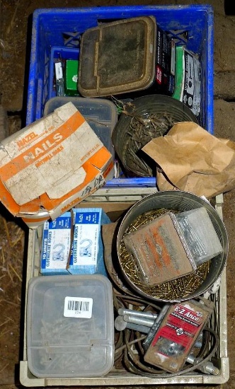 Clothesline hooks; nails, screws; bolts and more.
