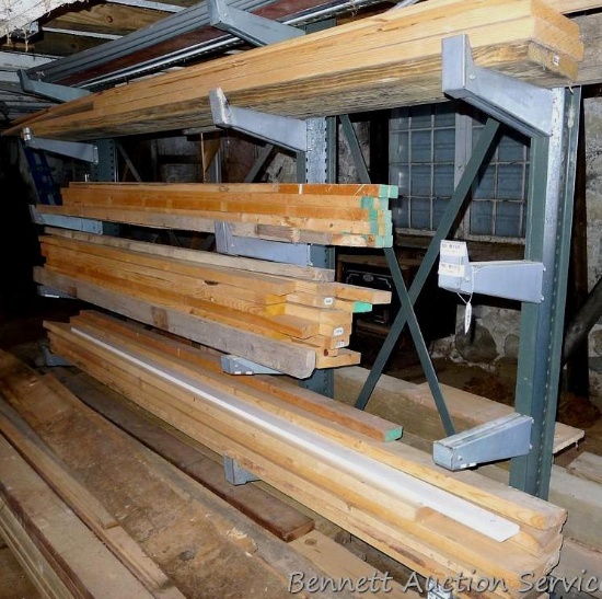 Heavy steel framework for storing lumber or other. Please come later during pick up so rack is empty