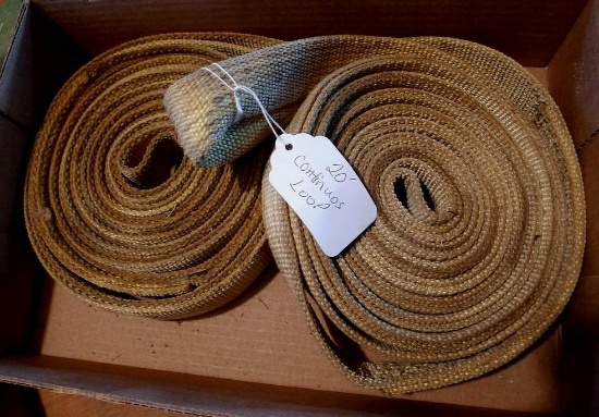 Two 20' x 1-1/2" sling straps.