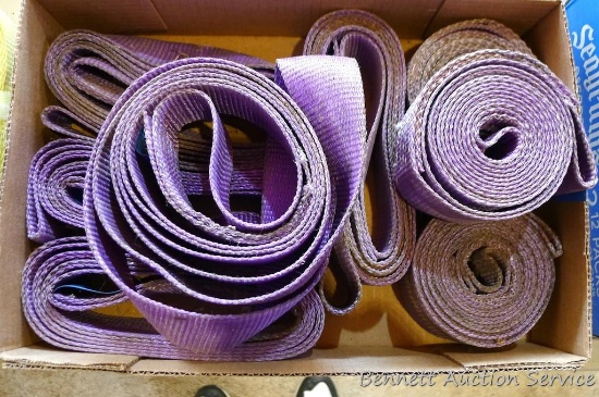 Eight 60" web sling straps, each 2" wide.
