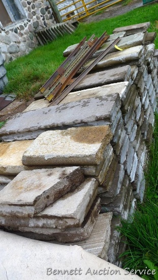 Over 100 silo staves and entry doors. Staves are about 30" x 3" x 10" wide and make a great