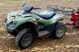 2012 Kawasaki KVF750G Brute Force four wheeler with V-Twin engine and power steering.