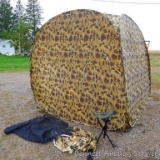 Ameristep Penthouse Pack-In hunting blind. Measures approx 76