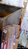 Windy City Bowmen recurve bow and a collection of arrows. Bow is marked 