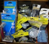 Misc. items all NIP. Two Schlage 90 degree hasps; 2