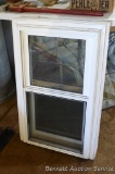 Vinyl clad double hung window is 18-3/4