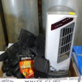 Haier 35 Watt desktop fan model FTM054PG; Harley Davidson carry sack is 14